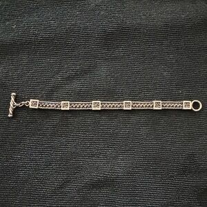 Lois Hill 925 Silver Woven Bracelet 7”